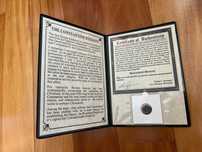 Moeda Romana Bronze Dinastia Constantina Certificado Autenticidade