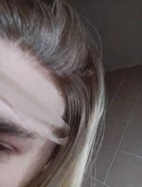 Peruka lace front naturalny blond 65 cm