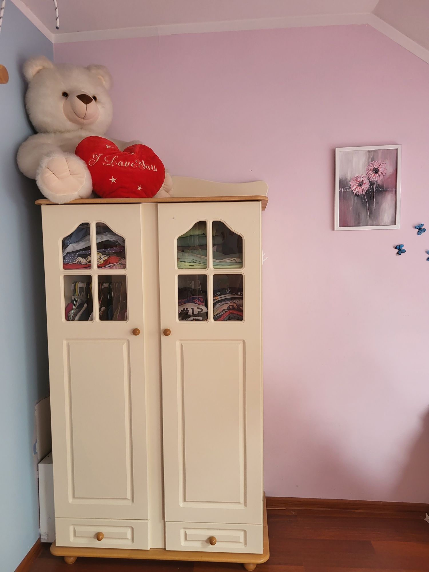 Zestaw Szafa, łóżeczko-tapczanik i półka ścienna Bellamy zestaw Maria,