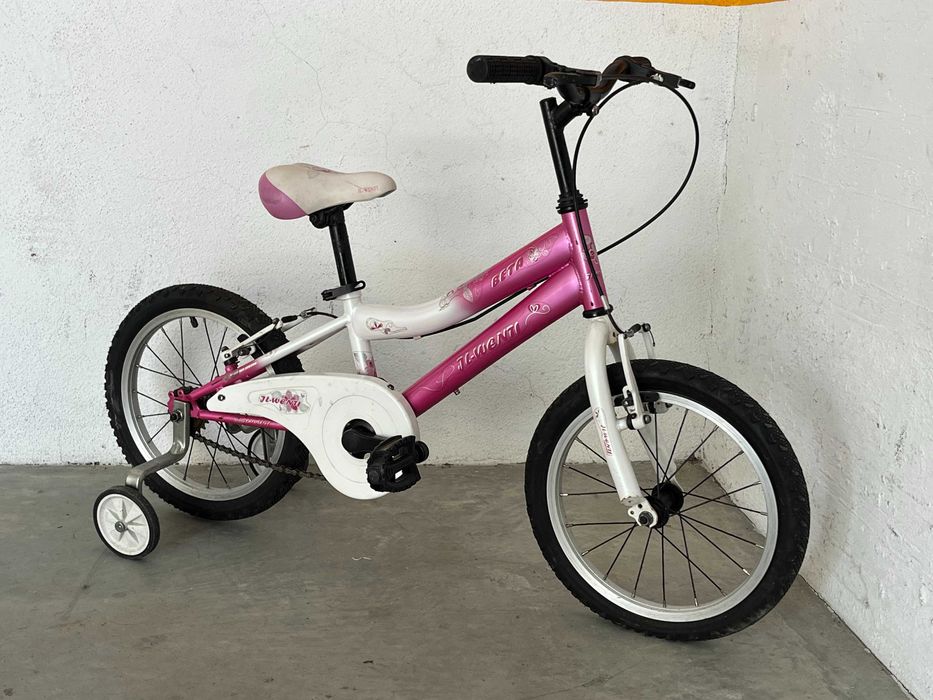 Bicicleta criança roda 16 ideal 4 - 6 anos com rodinhas