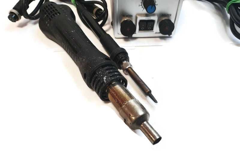Stacja lutownicza Techrebal 2w1 8586 HOT AIR spawarka