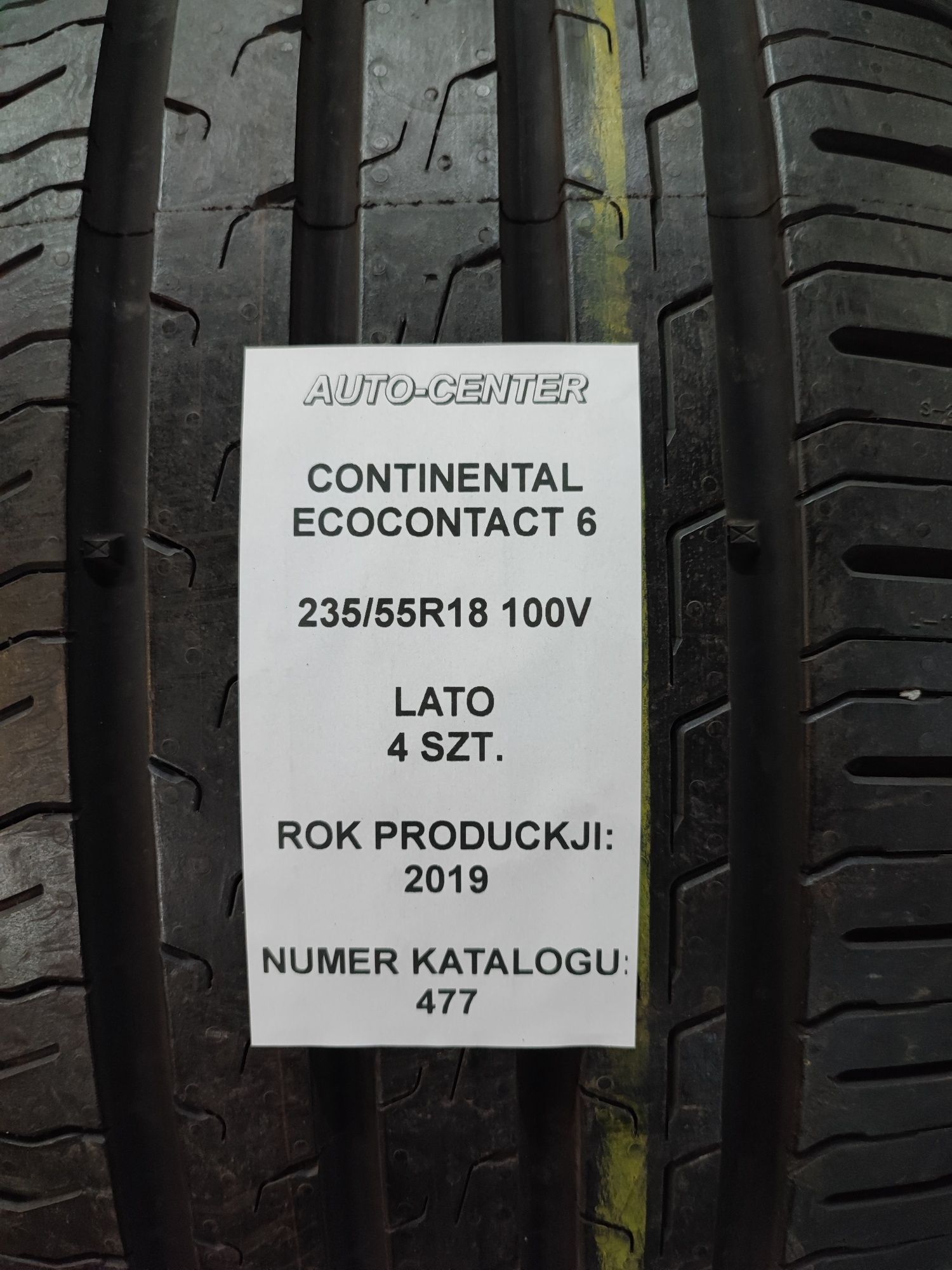 Opony letnie 235/55R18 100V Continental EcoContact 6 2019r