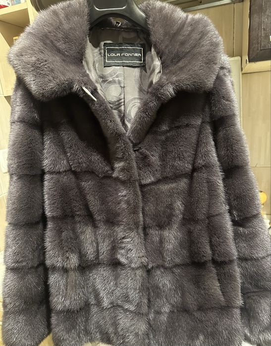 Норковая шуба s автоледи с капюшоном Lola Forner Италия скандинавка