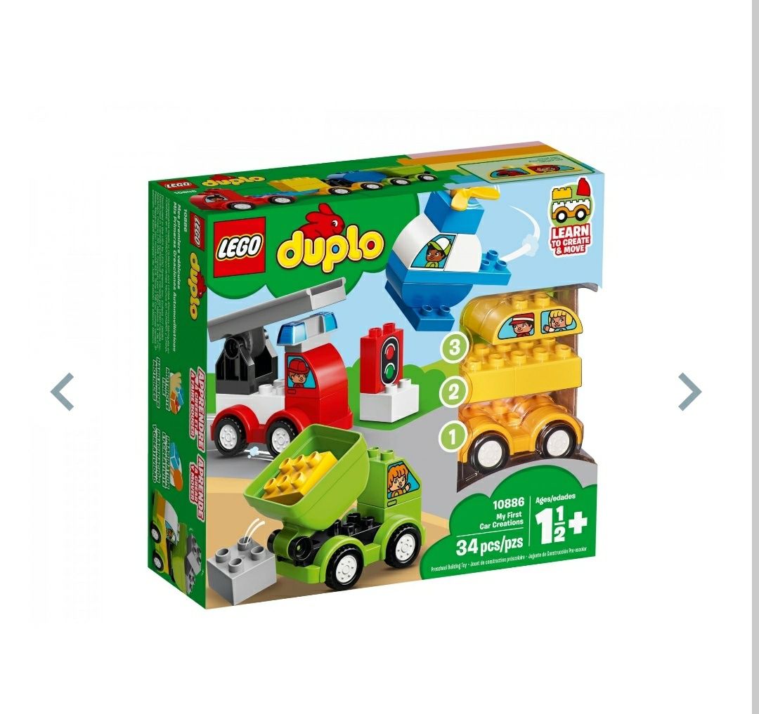 Lego duplo лего мої перші машинки мій перший гоночний автомобіль 10886