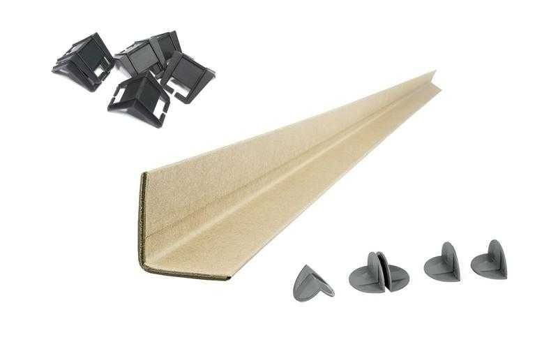 Кутник захисний пакувальний, картонний та пластиковий