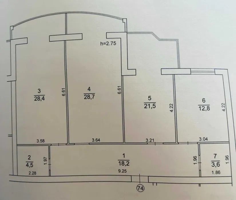 3к крупногабаритна квартира ЖК Ковалівський