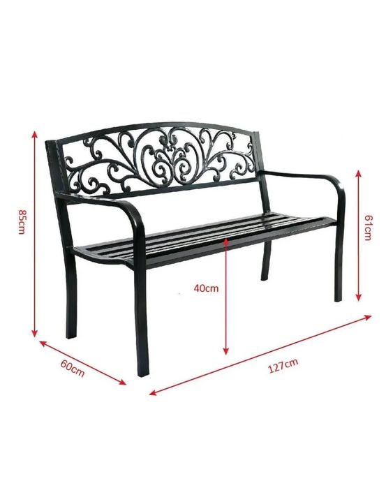 ławka ogrodowa ławka parkowa ławka meble ogrodowe żeliwo metal