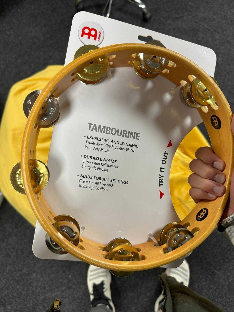 НОВИЙ тамбурін Meinl TA2M-SNT Recording Tambourine тамбурин