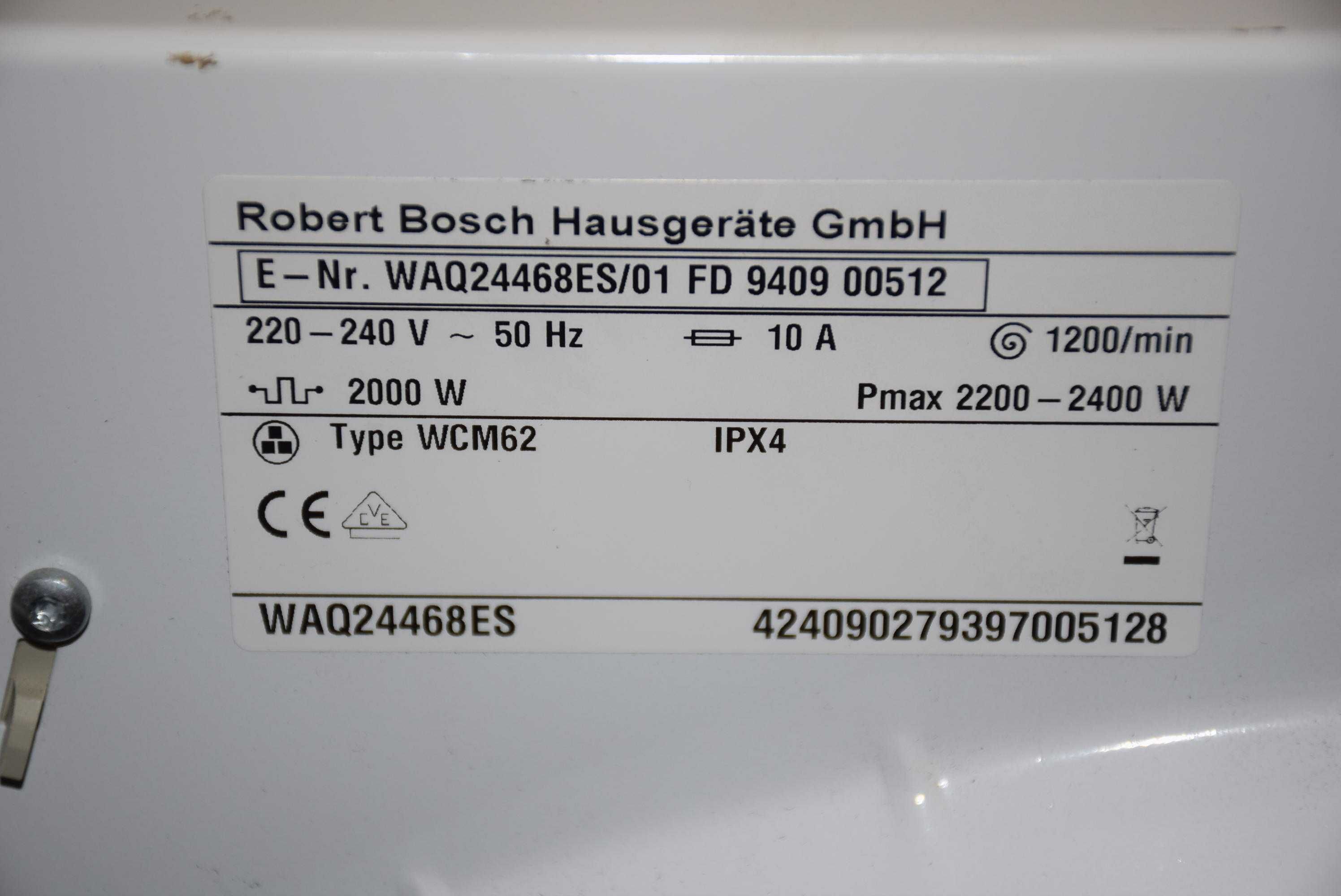 Máquina de lavar roupa Bosch WAQ24468ES/01 para PEÇAS