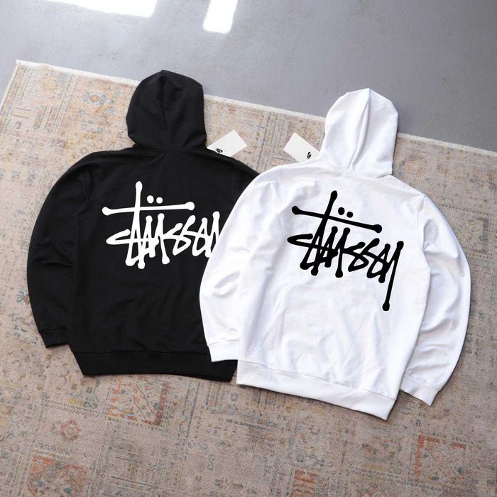 Худи Stussy Logo кофта стусси (худак stussy) (Чорна,Біла)ТОП якість