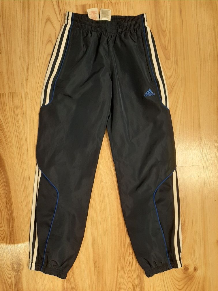 Spodnie dresy Adidas 9-10lat 140cm granatowe