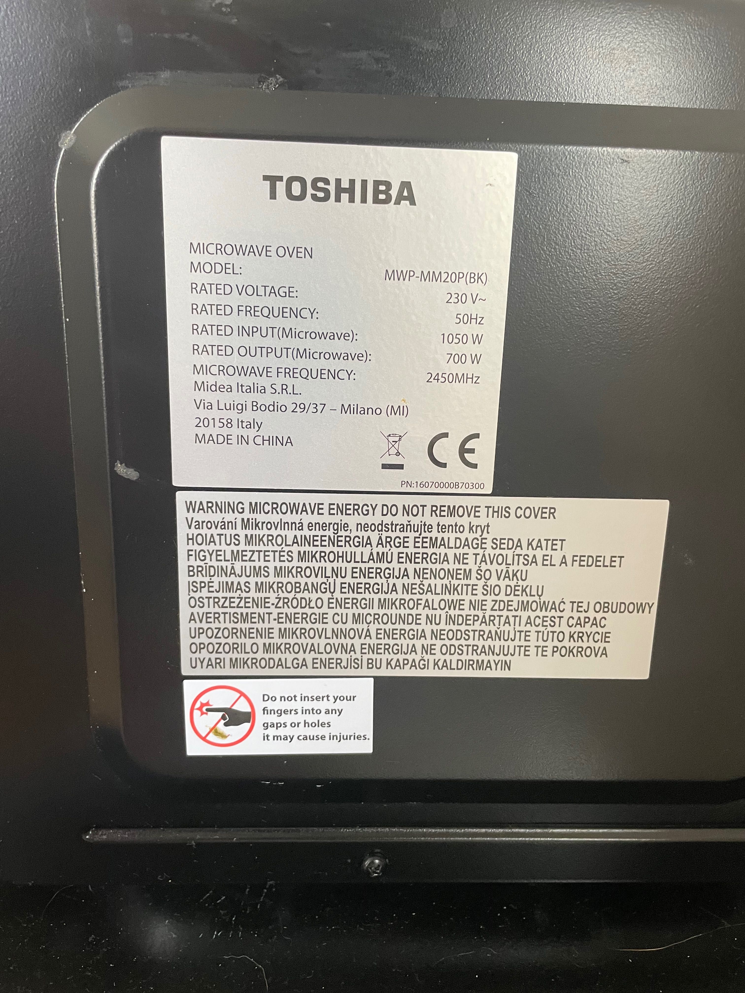Mikrofalówka TOSHIBA stan IDEALNY gwarancja