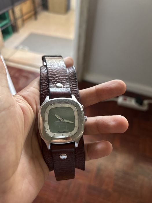 Relogio Fóssil Couro