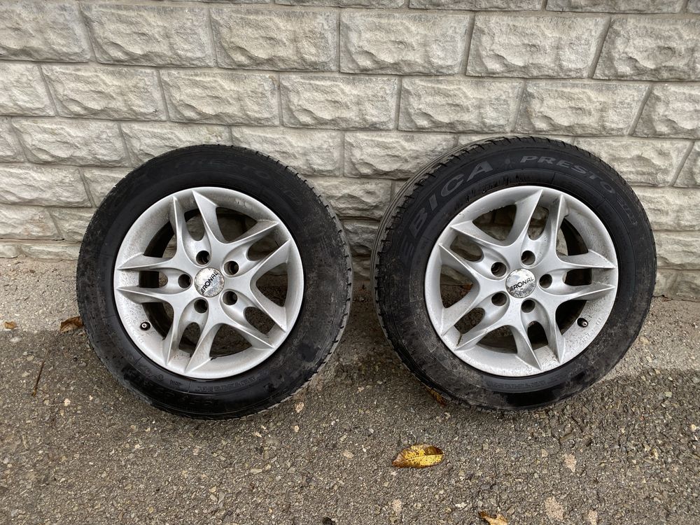 Диски  з резиною Ronal R15 5x112