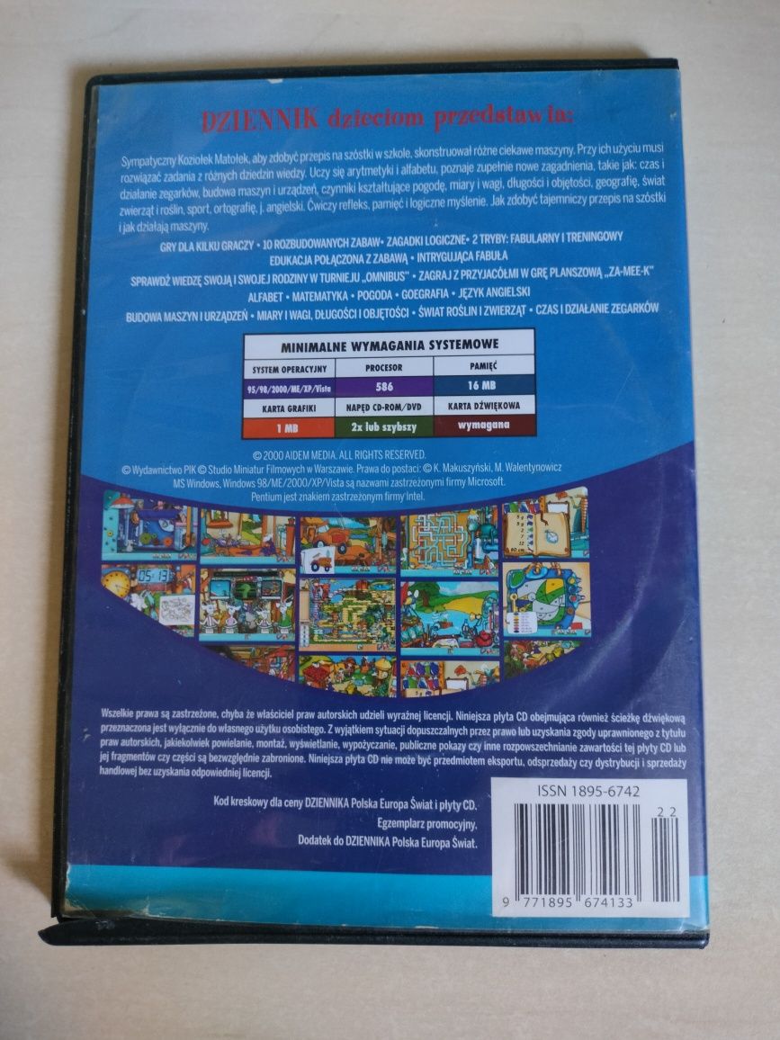 Gra komputerowa PC, "Koziołek Matołek: Wynalazca"