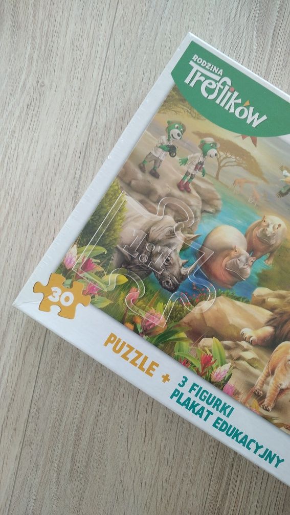 Trefl safari puzzle plakat mapa i figurki