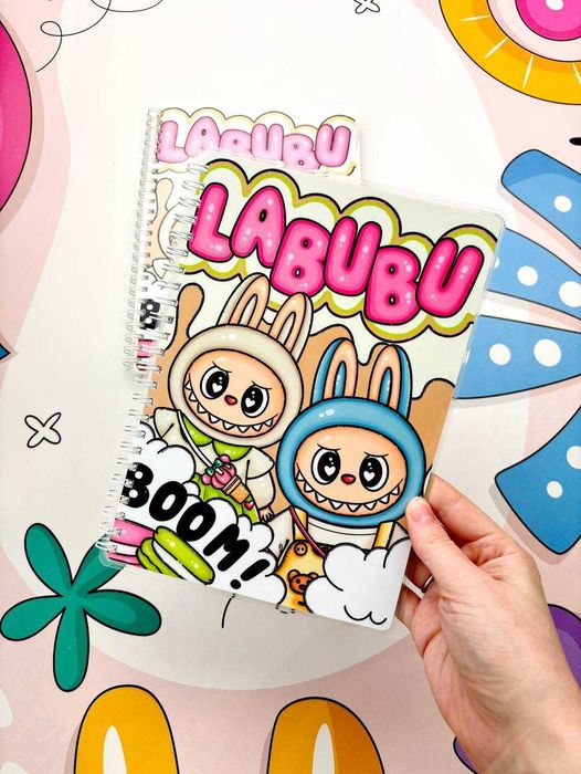 Книжка на липучках будинок Лабубу, персонажи та аксесуари LABUBU
