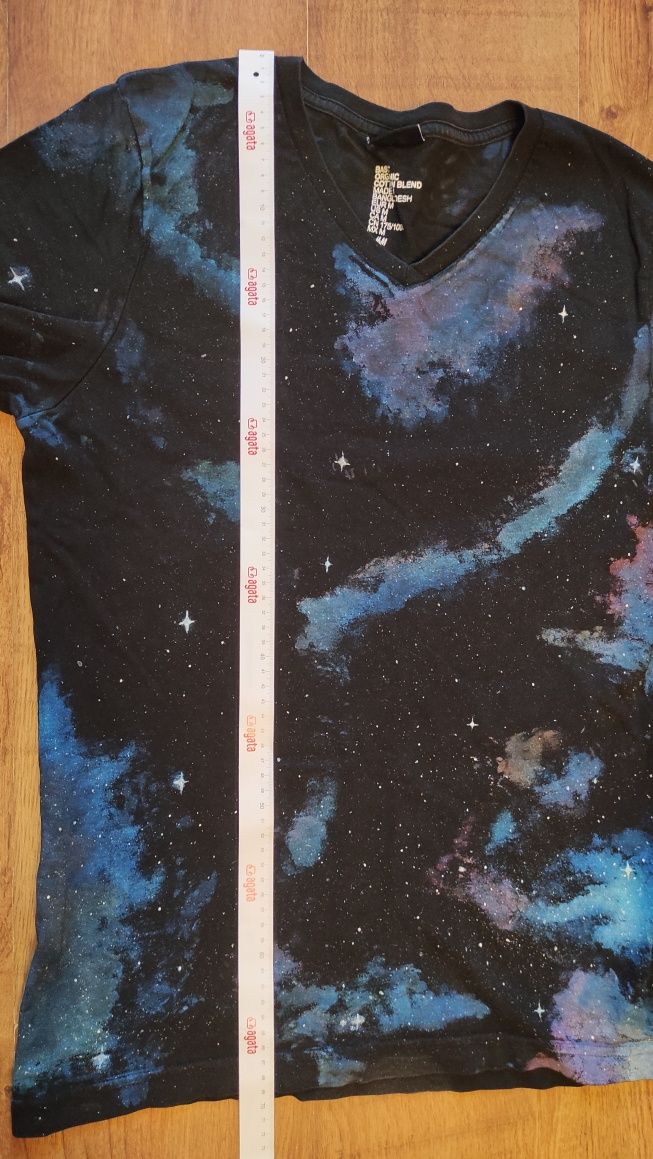 T-shirt ręcznie malowany r. M młodzieżowy