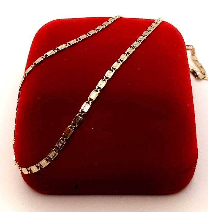 Złoty łańcuszek Blaszki PR.585 W:4,55gr Dł.52cm InterSKLEP