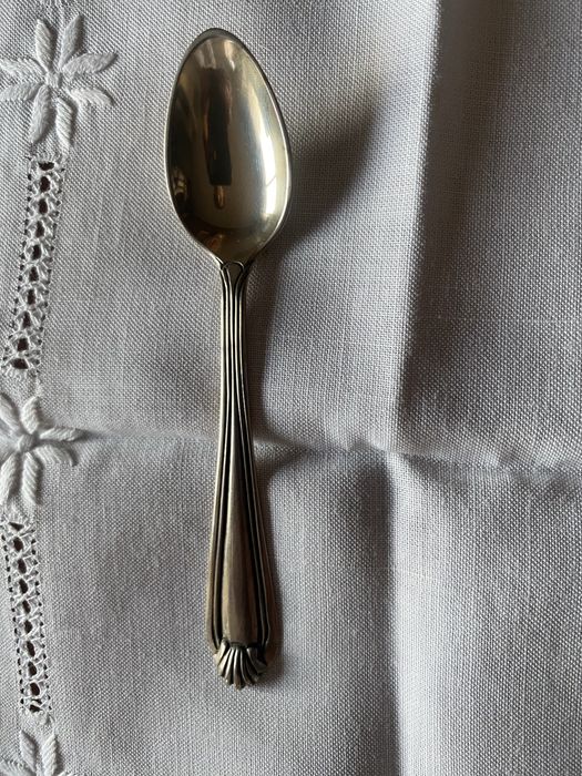 Conjunto de colheres de chá de em prata portuguesa (13 peças)