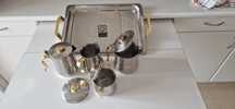 Conjunto Inox de chá/café novo