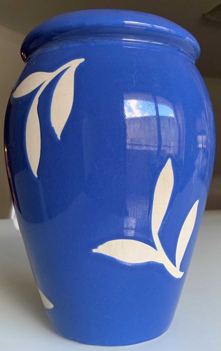 Jarra cerâmica azul