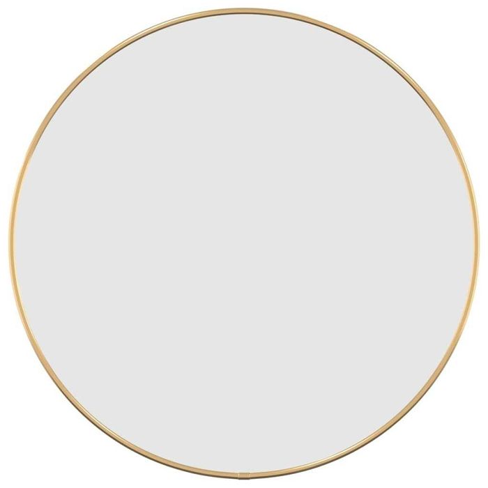 Nowe Lustro Ścienne Okrągłe 50cm Średnicy Złote Łazienkowe / salon