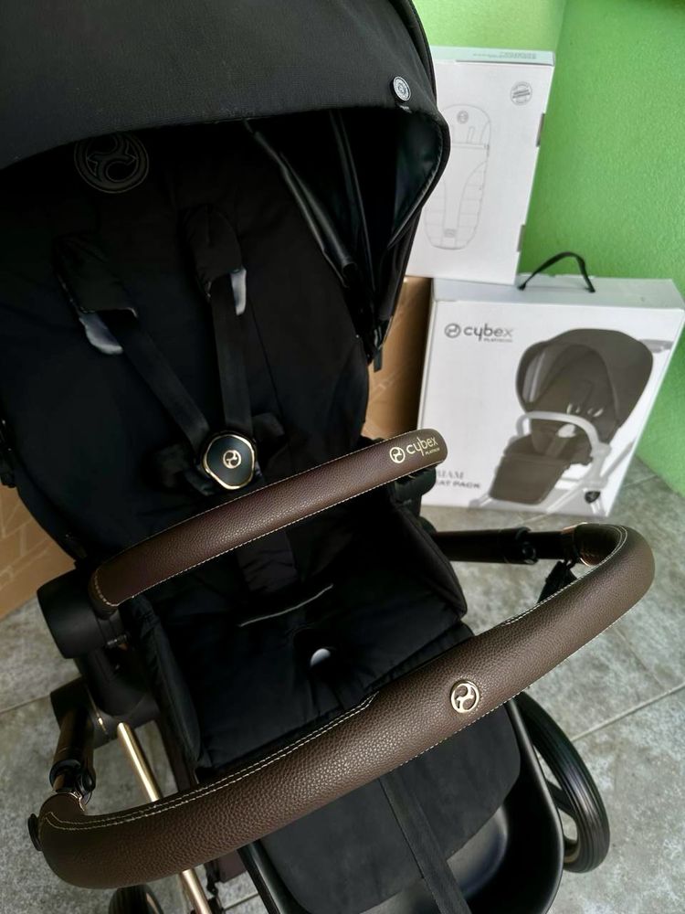 Cybex Priam 4.0 Deep Black шасі Rosegold