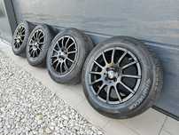 Alufelgi Toyota 15" 4x100 Grafitowe z Oponami Yaris Corolla Aygo