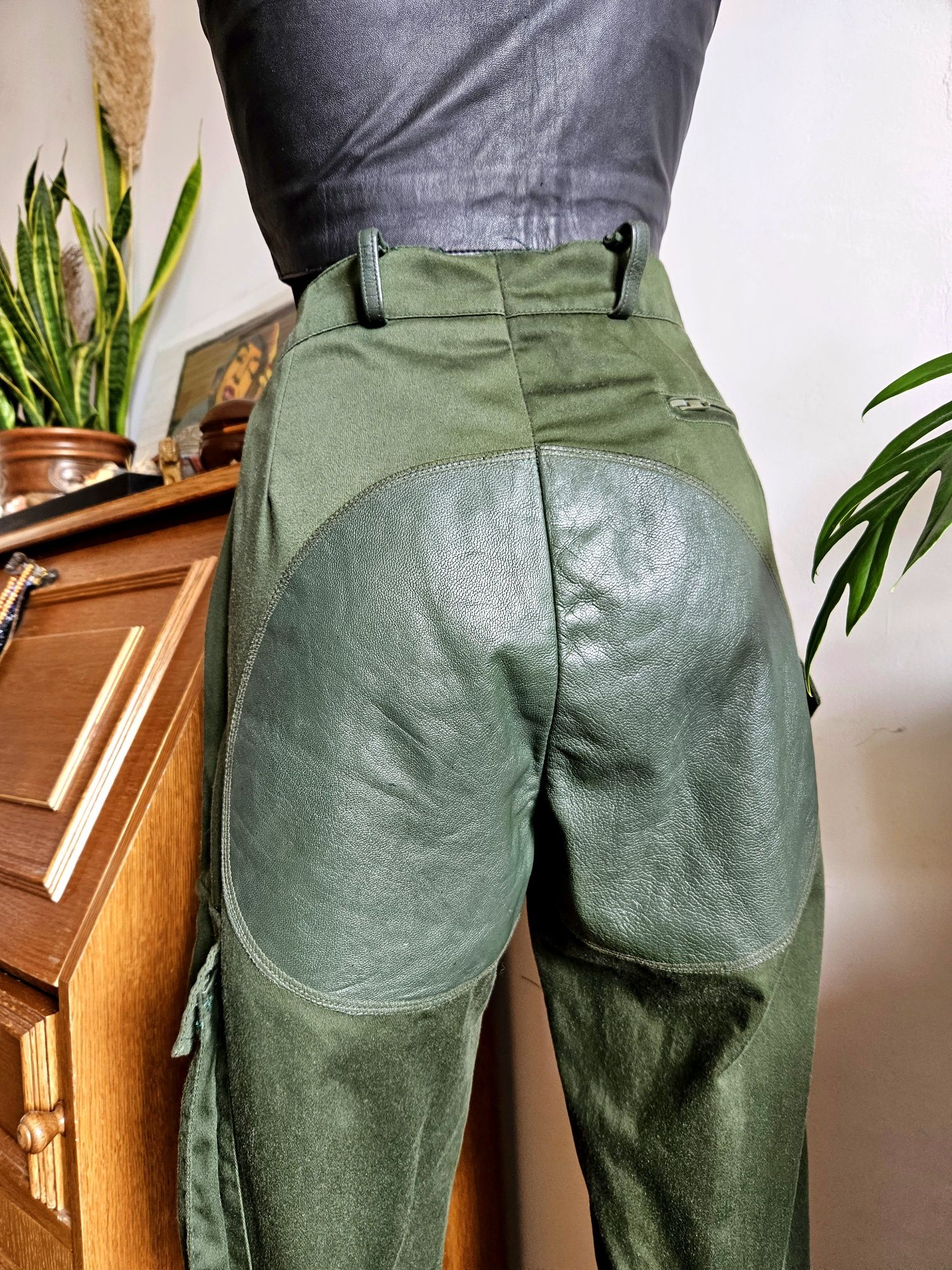 Spodnie myśliwskie skórzane Chevalier vintage