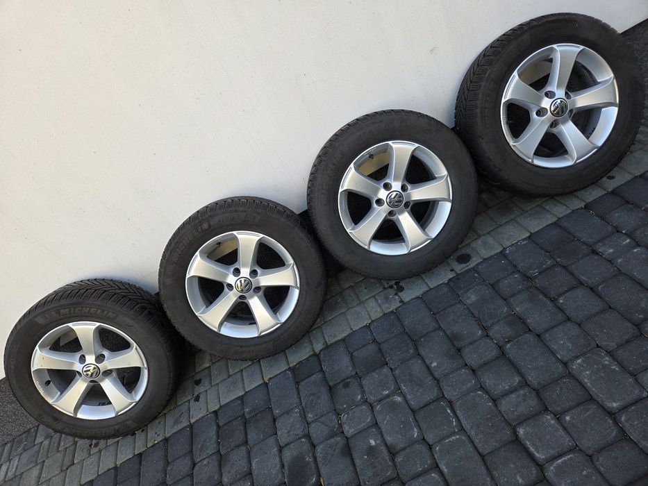Koła alufelgi z oponami zimowymi Michelin Alpin 215/60R16 VW Sharan 7N