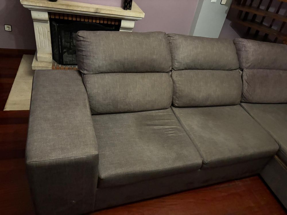 Vendo sofá usado , com a parte do L partida