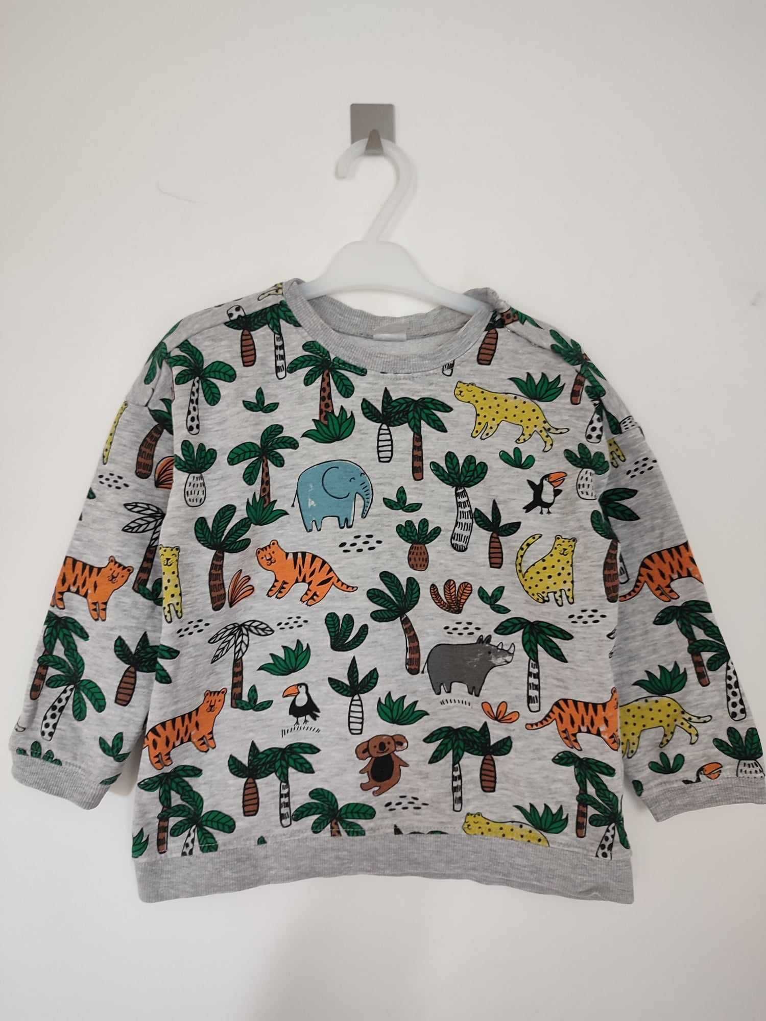 H&M rozmiar 92 bluza bluzka zwierzątka