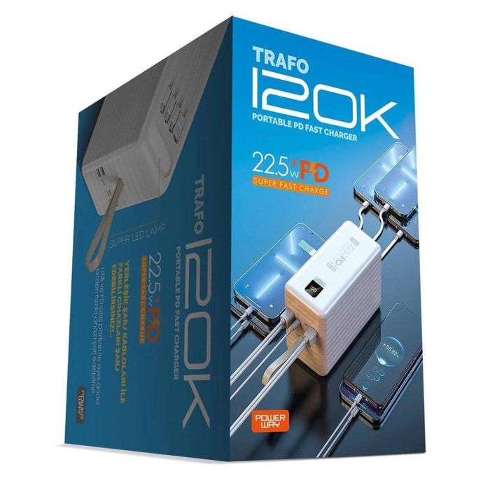 Супер Потужний Павербанк Trafo 120000mah + iншi варiанти