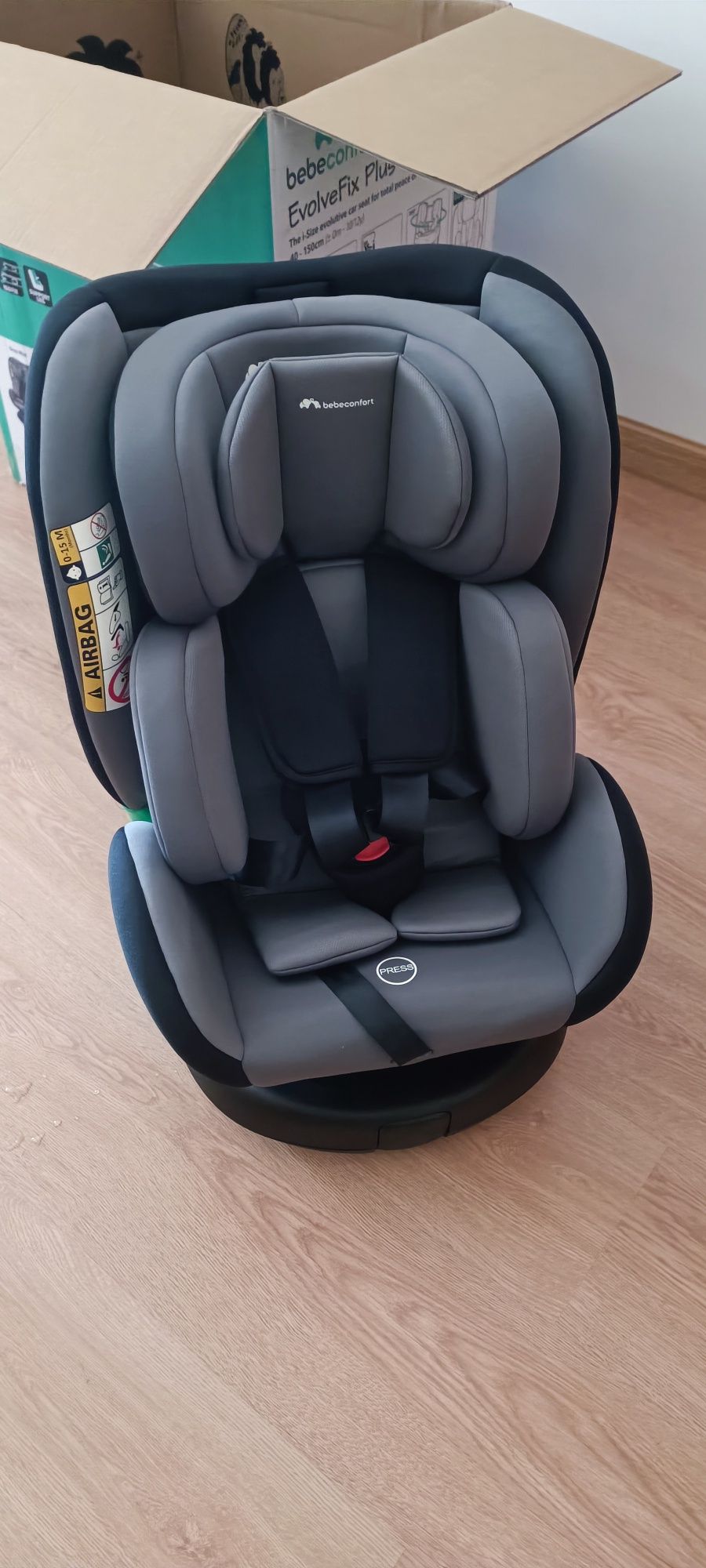 Cadeira Auto BEBE CONFORT EvolveFix Plus i-Size Gray Mist - (NOVA)