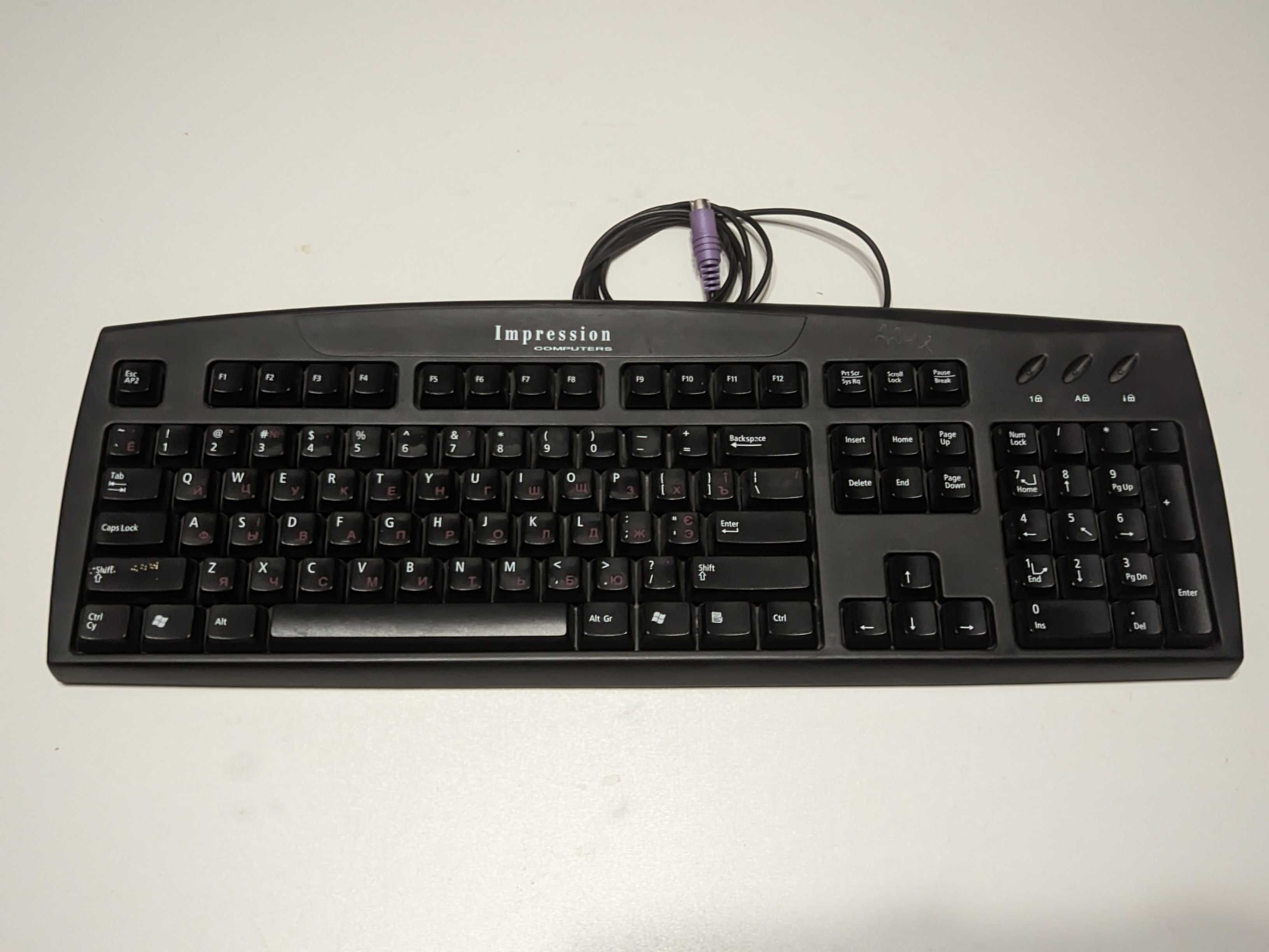 Клавиатура компьютерная проводная USB PS/2