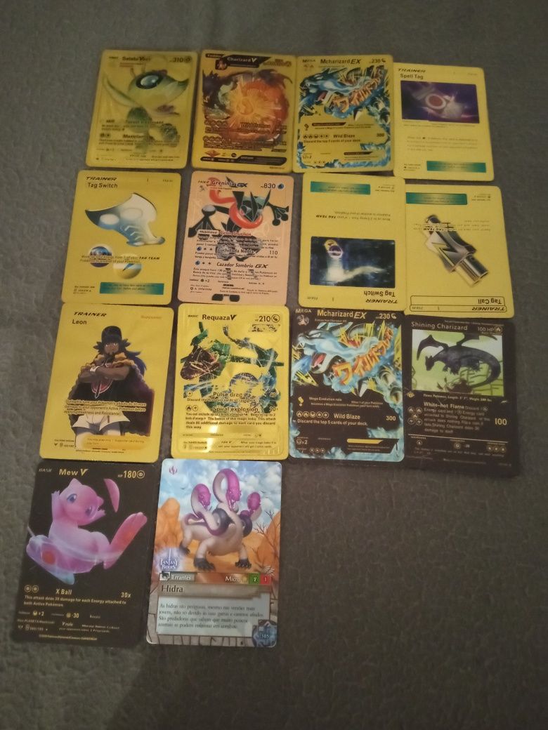 Cartas Pokémon Usadas