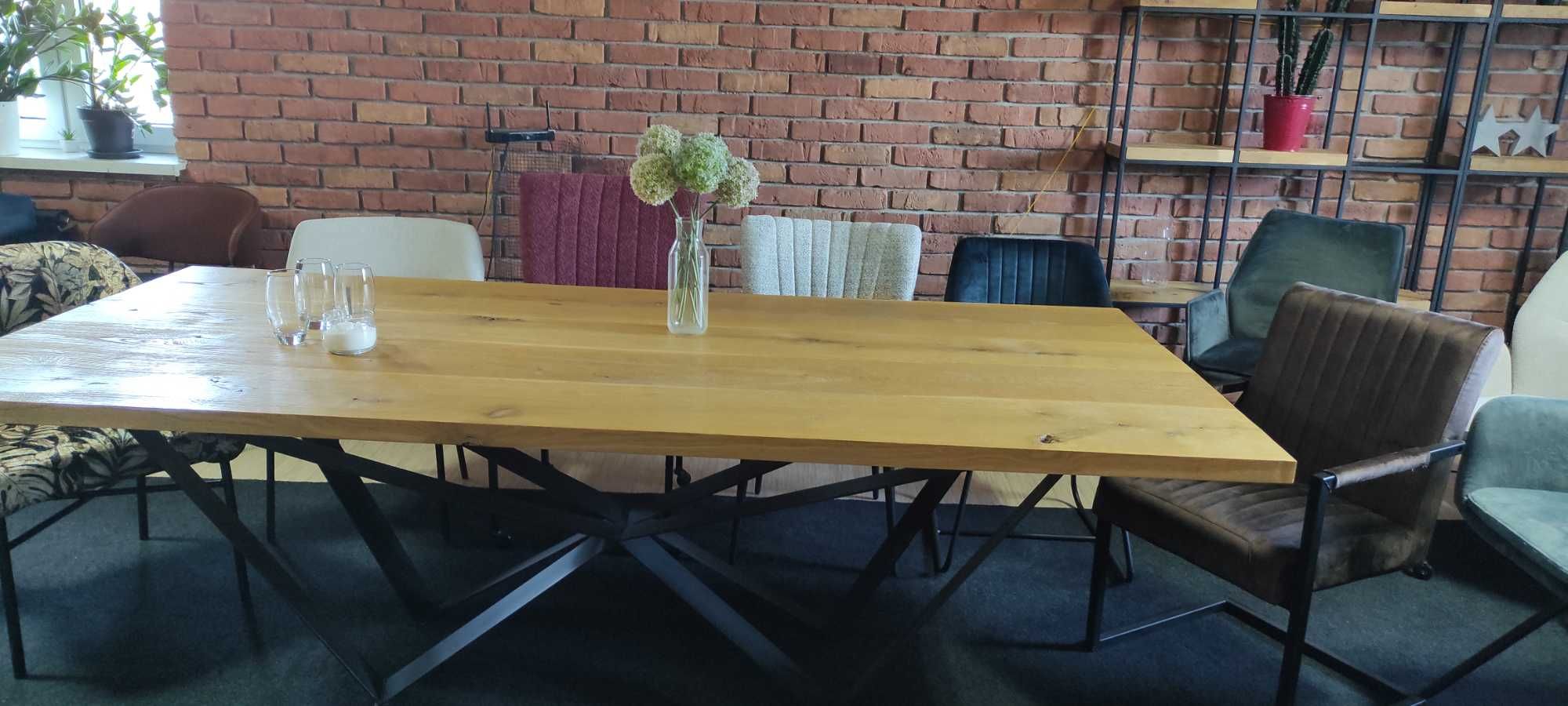 stół dębowy lity dąb premium  producent dostępny od ręki  230x100