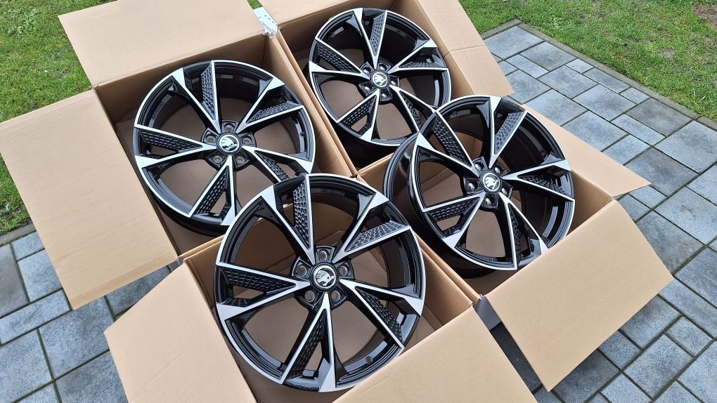 Nowe Alufelgi 5x112 R18 Najnowszy Wzór Audi A4 B8 A5 A6 Vw Golf Skoda