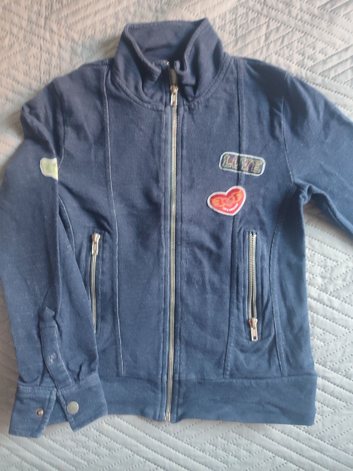 Bluza, kurtka jeansowa Coccodrillo rozmiar 140