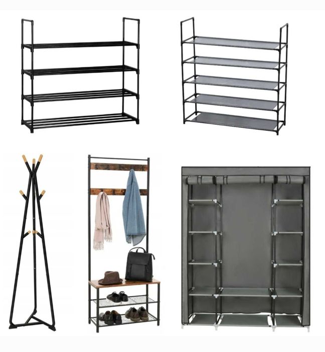 Полиця вішалка стійка шафа підставка для взуття одягу підлогова лофт