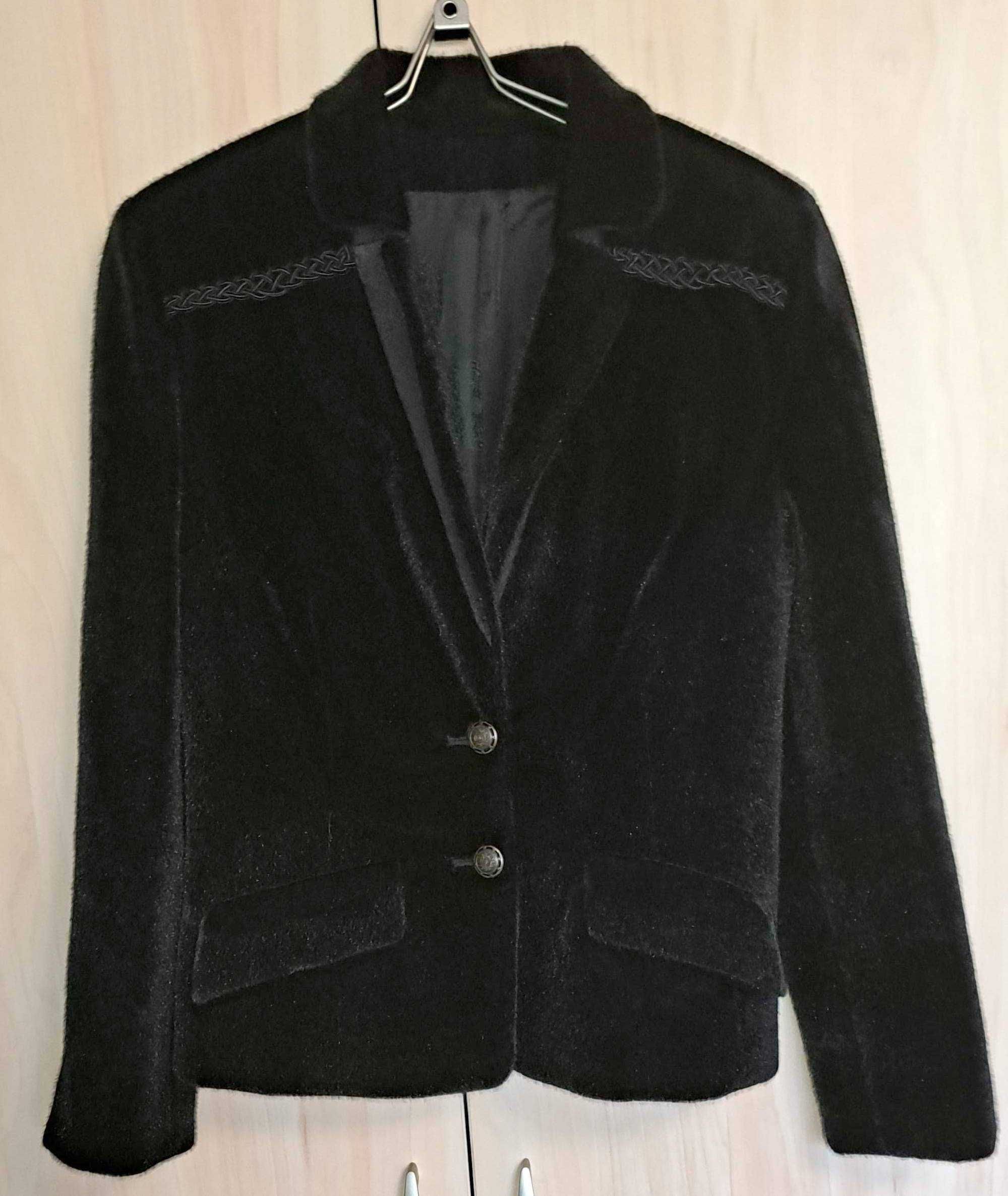 Меховой пиджак жакет полушубок куртка из эко-меха