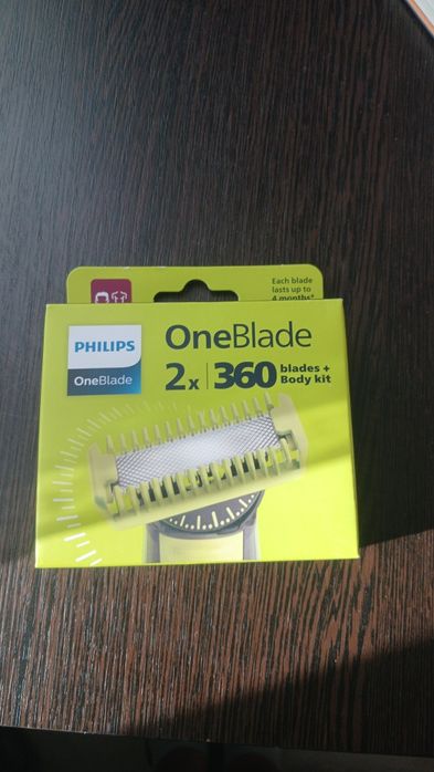 оригінальні  змінні леза Philips OneBlade 360   касети катриджі