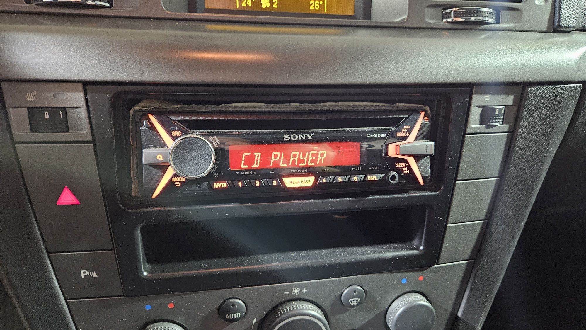 Radio Sony CDX-G3100UV opel vectra c signum astra zafira meriva corsa