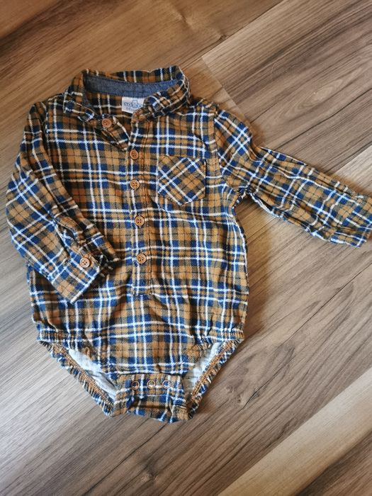 Koszulo body 68 w kratkę