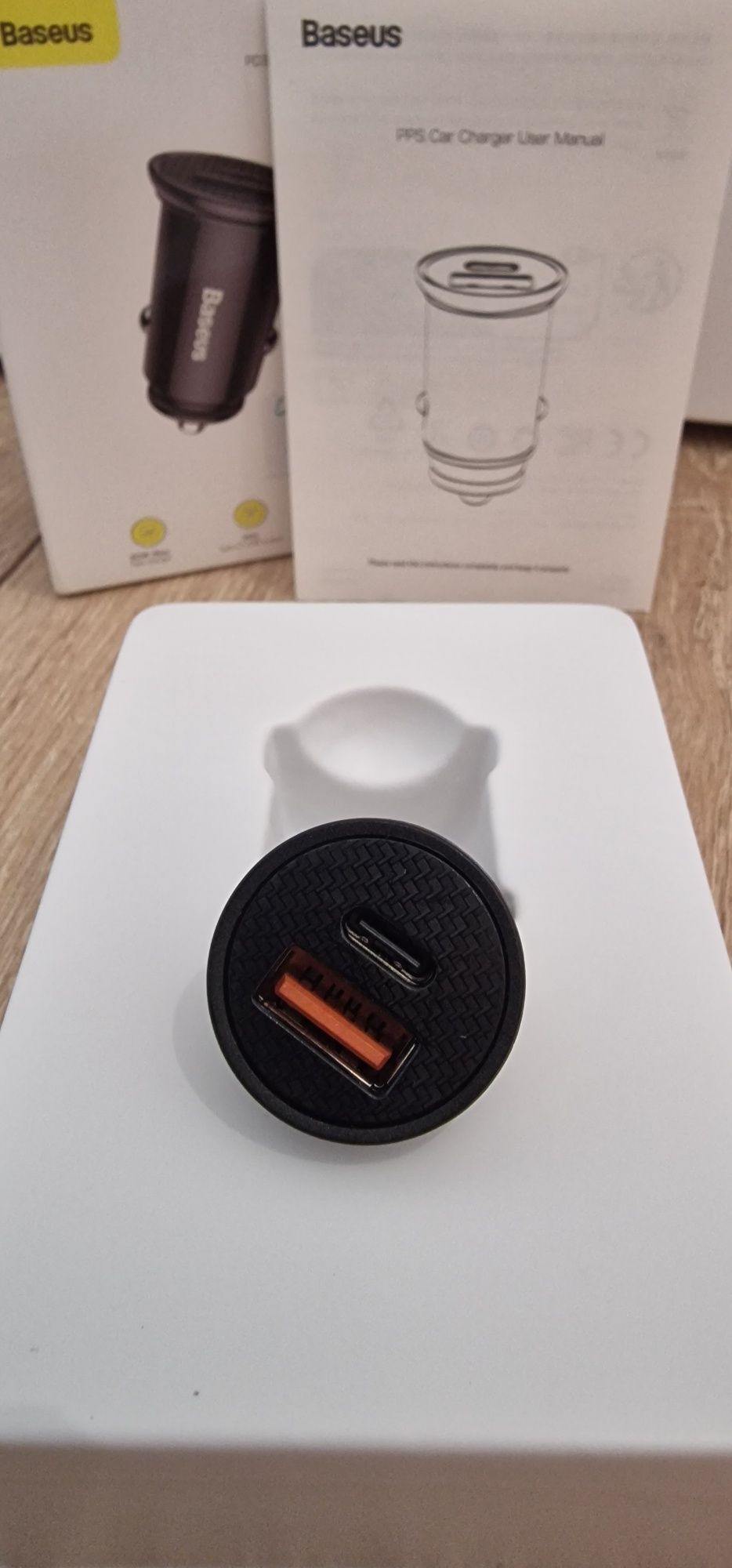 Ładowarka samochodowa Baseus Circular PD QC4.0+ 5A 30W podwójna