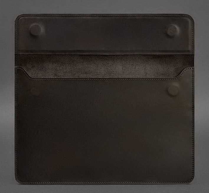 Кожаный чехол-конверт для MACBOOK 16 дюймов темно коричневый