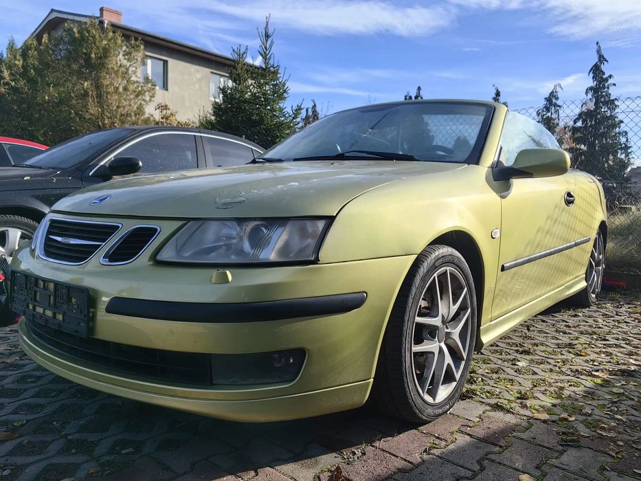 Saab 9-3 Piękny Kabrio Mały Przebieg Automat Elektr Dach Alu Navi 2.0T Tempomat