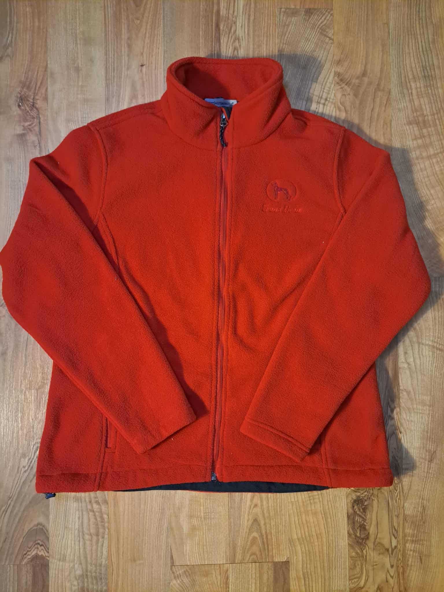 Polar damski Port Authority L czerwony full zip fleece