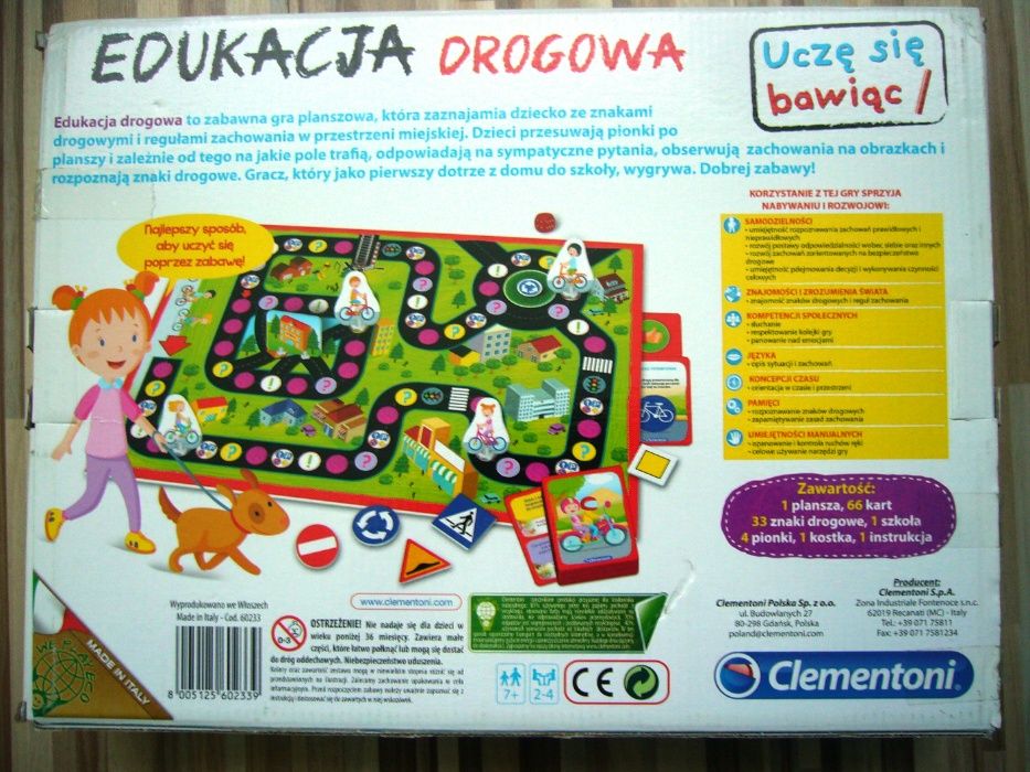 Edukacja drogowa - gra planszowa